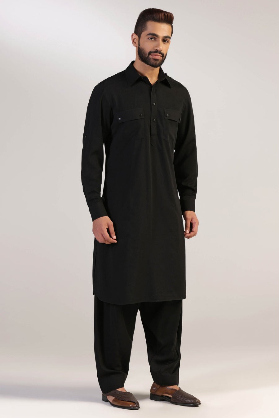 Black Pathani Suit