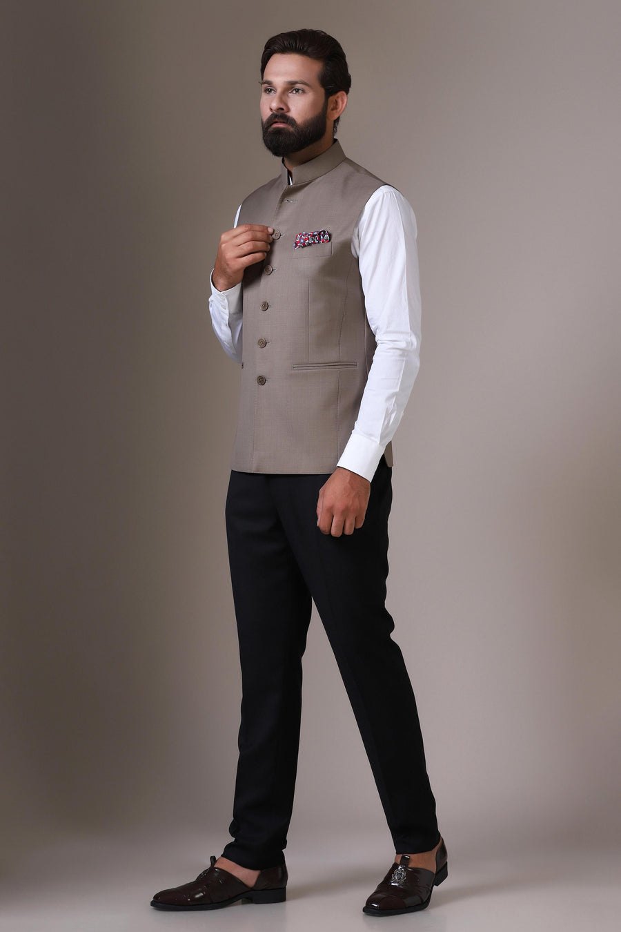Beige Woollen Jacket