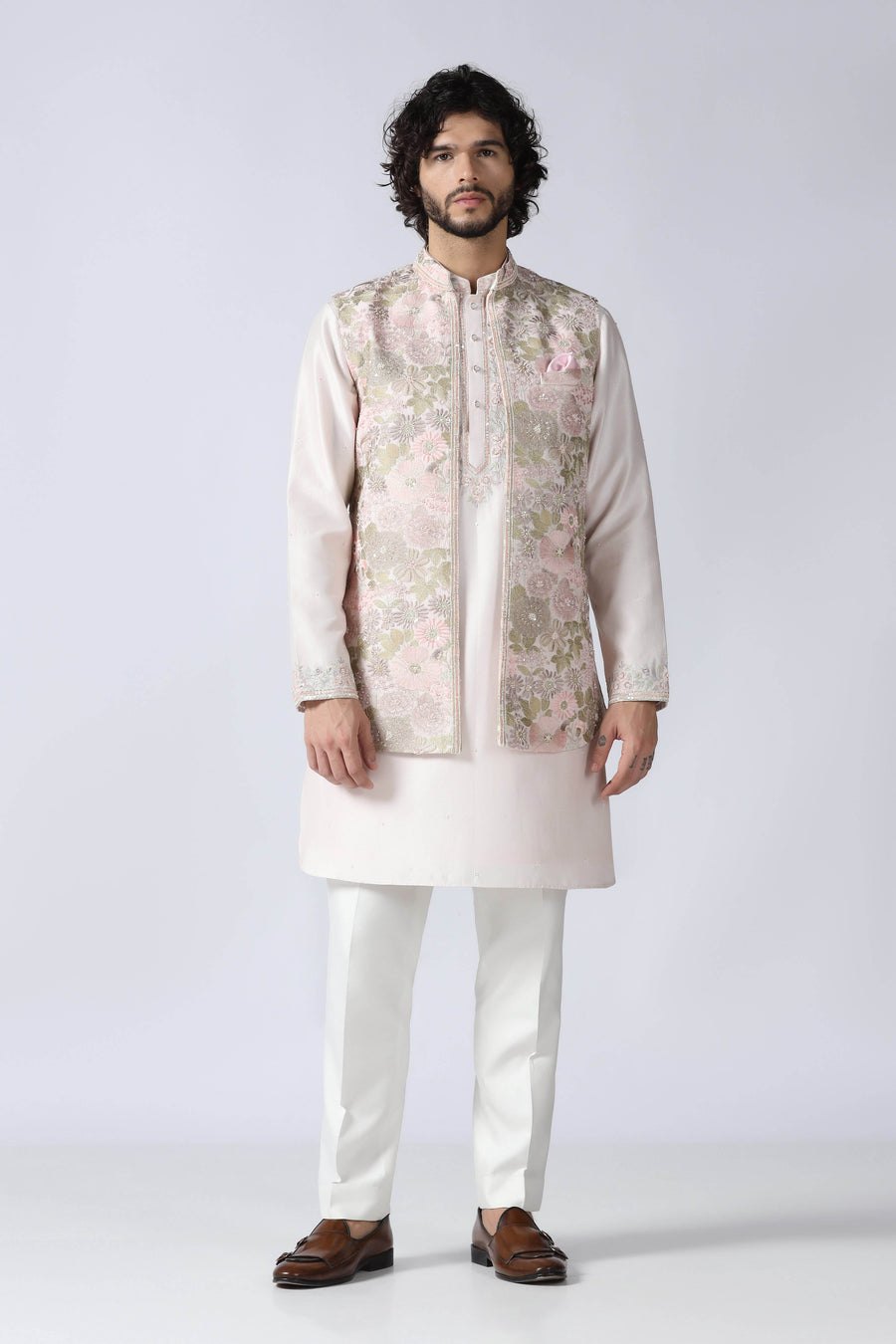 Peach Jacket Set
