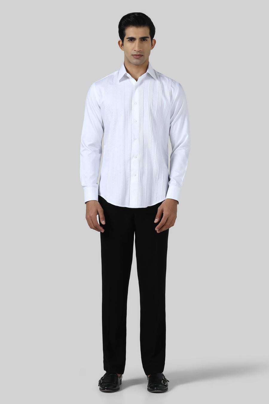White Pintuck Shirt