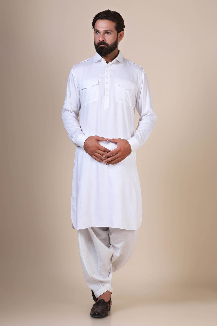 White Pathani Suit