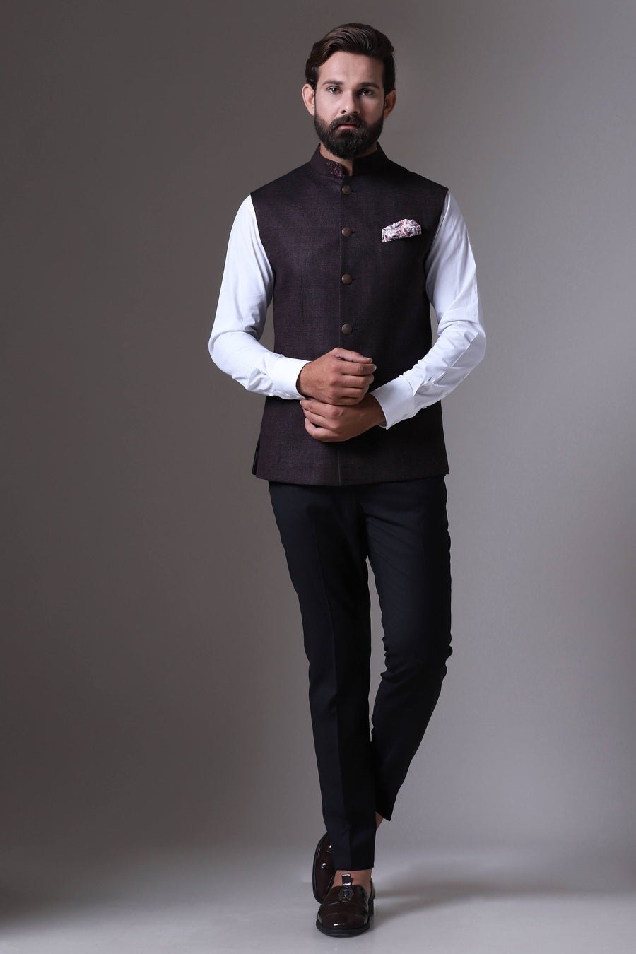 Brown Silk Jacket