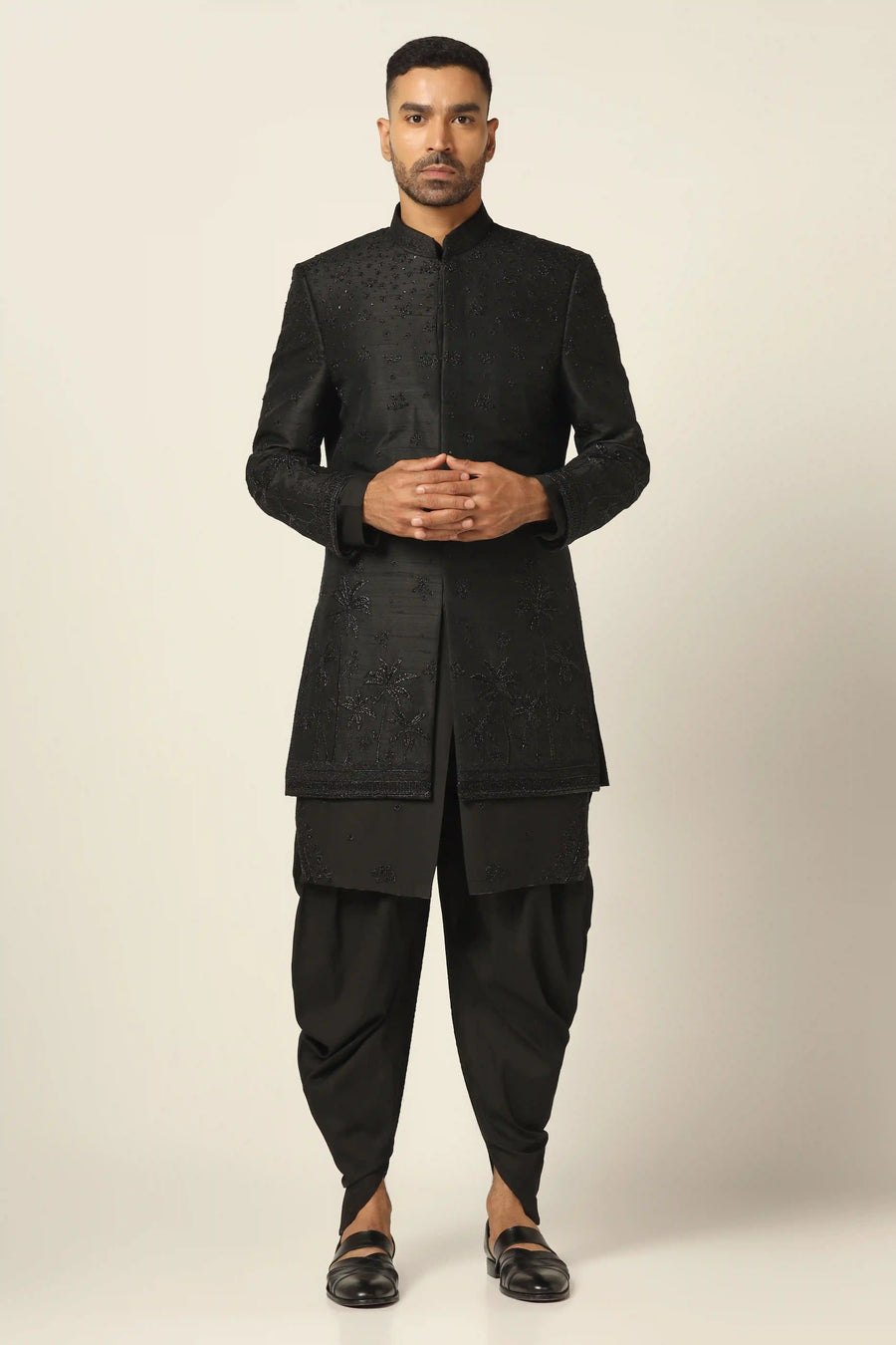 Black Indo-western set