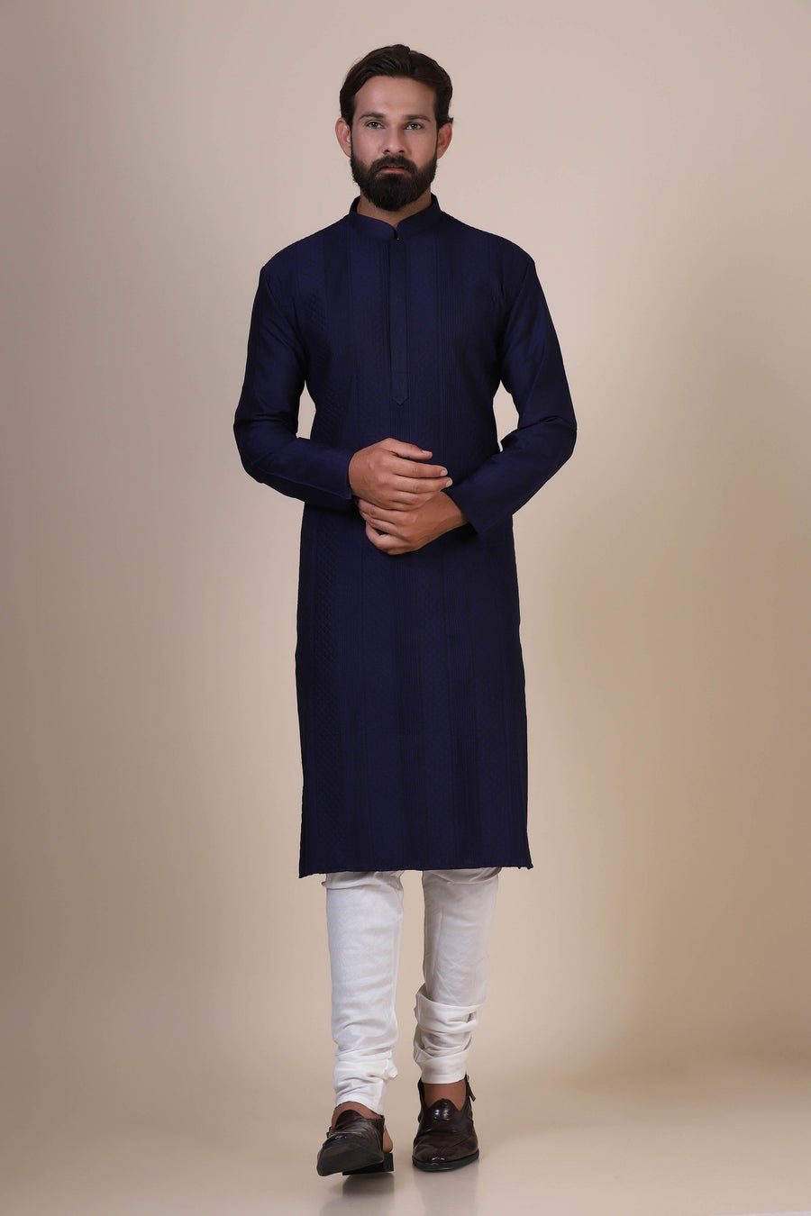 Navy Blue Kurta Pajama