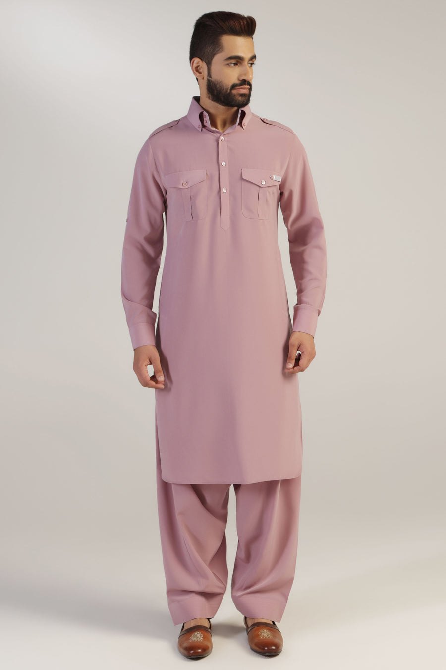 Pink Pathani Suit