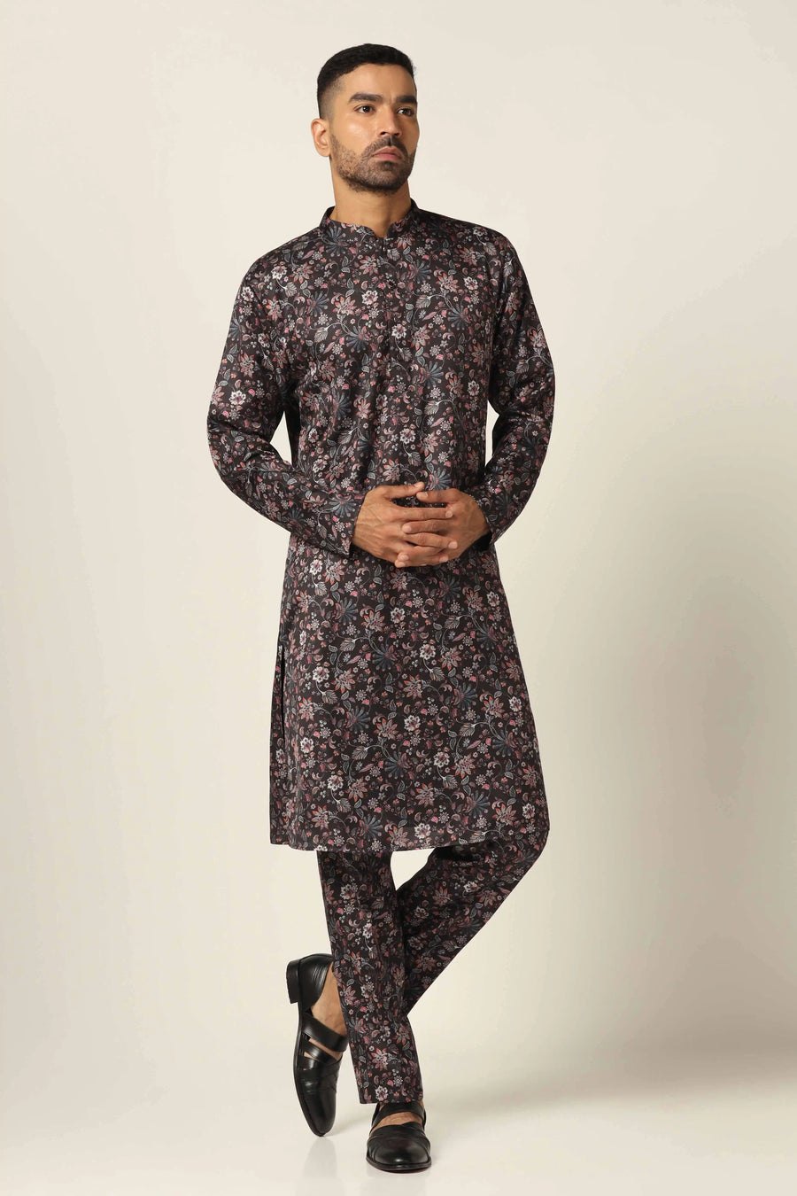 Green Printed Kurta Pajama