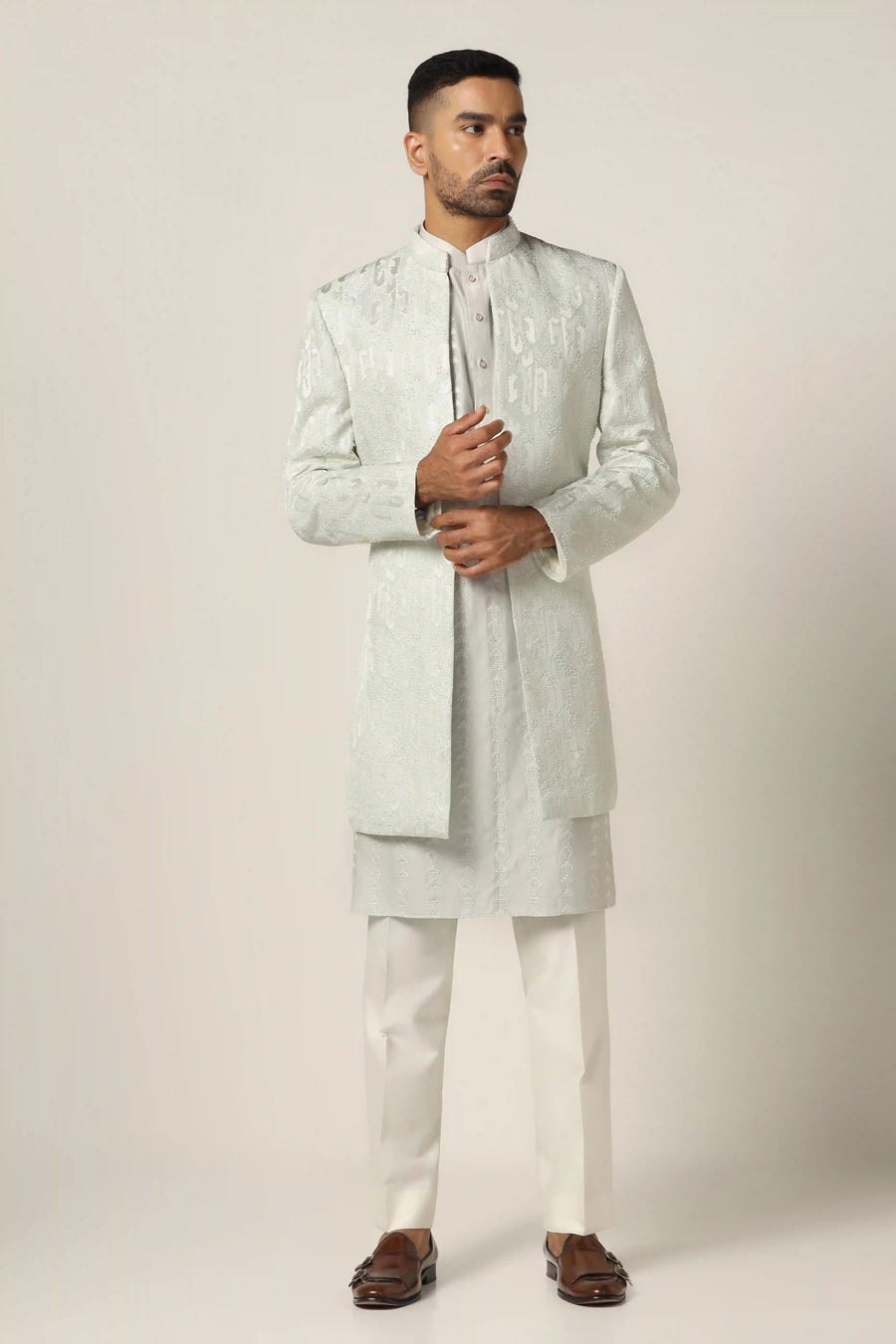 Sky Blue Indowestern