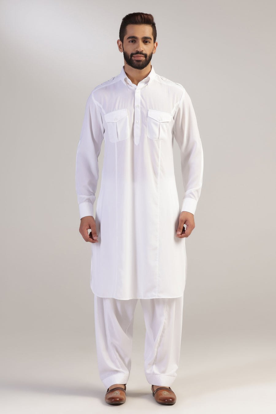 White Pathani Suit