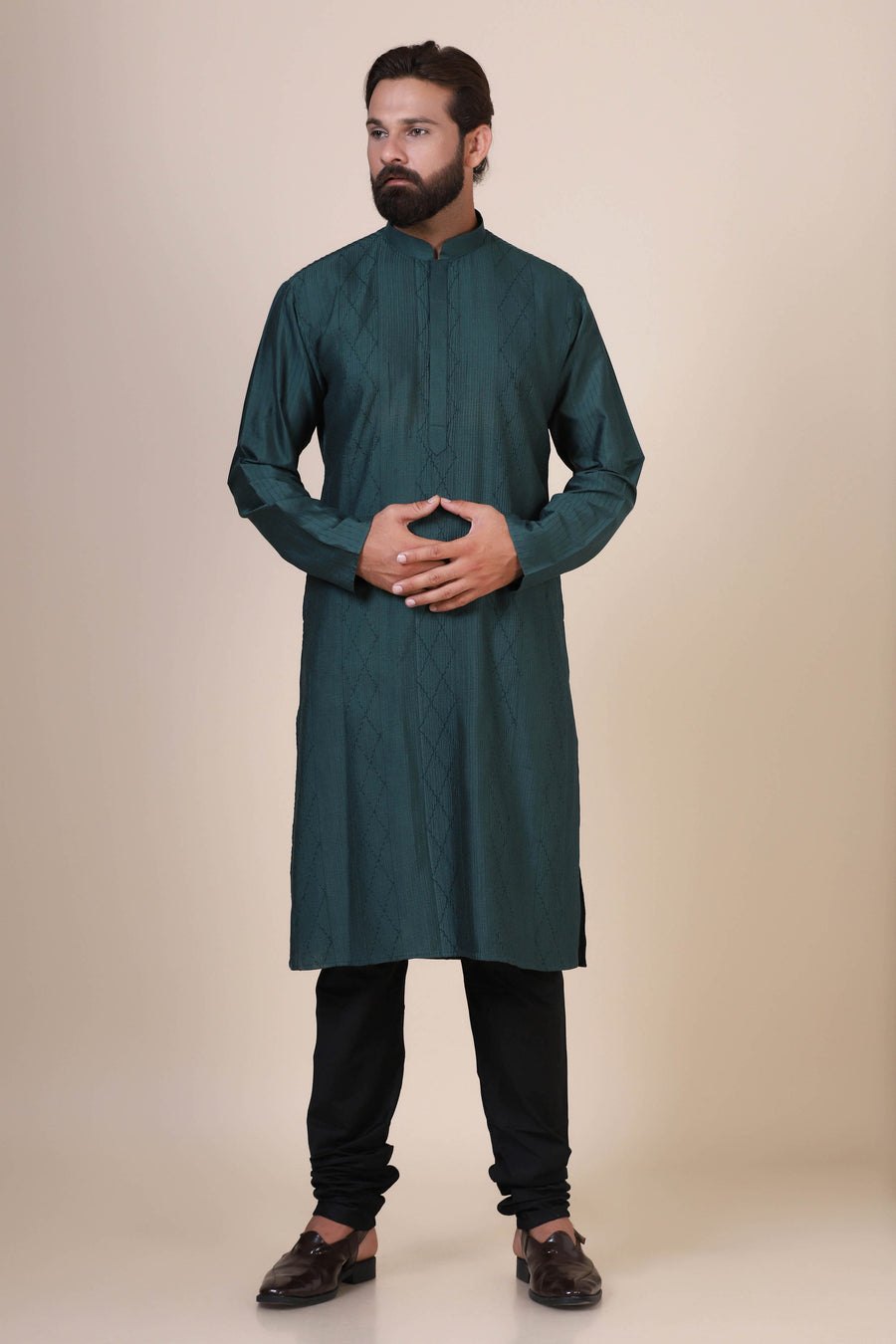 Dark Green Kurta Pajama
