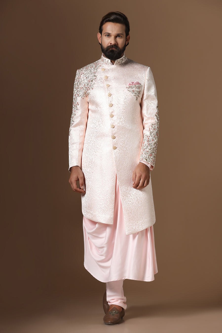 Soft Pink Indo-Western