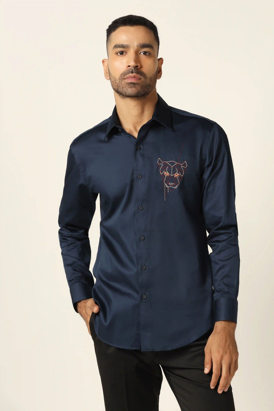 Navy Designer Shirt