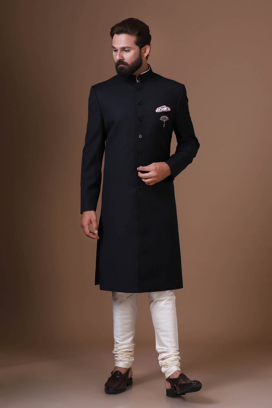 Basic Black Achkan