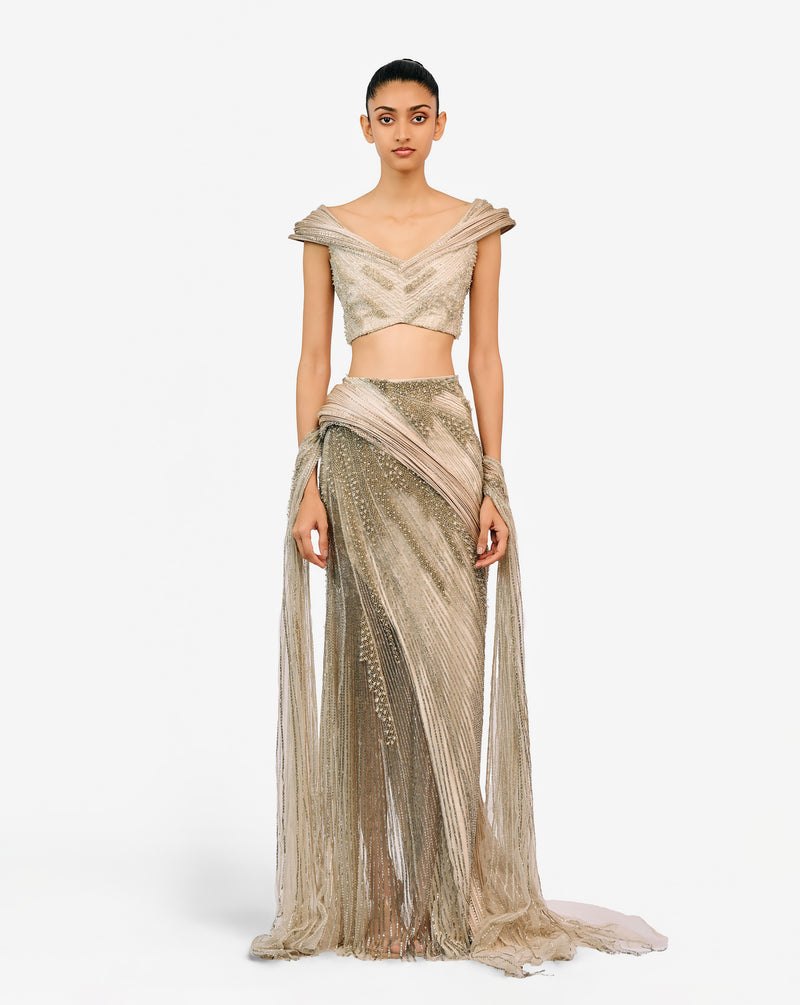 The Aurora Beaded Lehenga