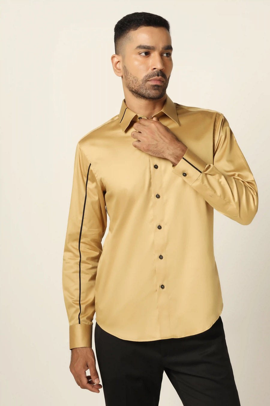 Beige Designer Shirt