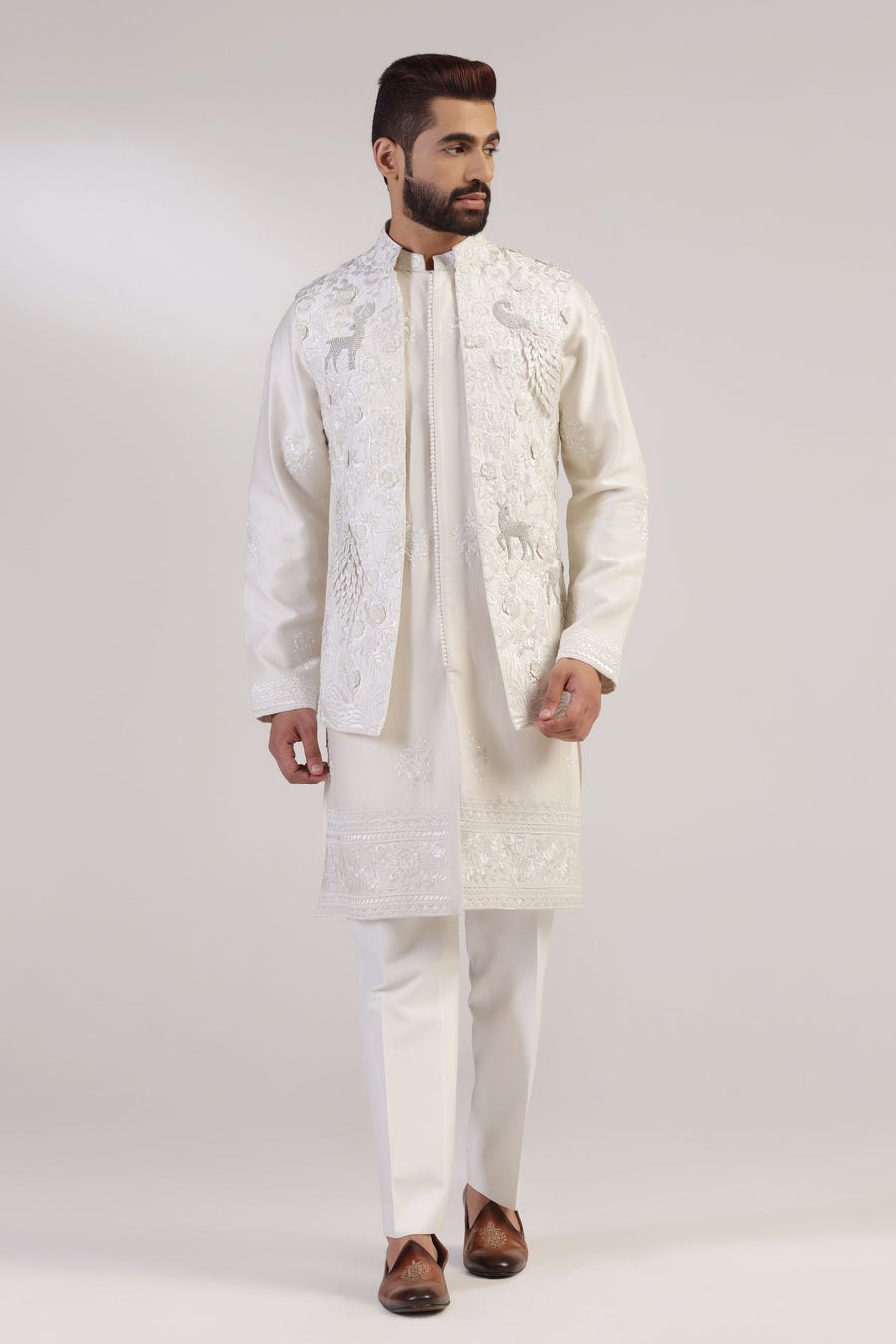 Ivory Open Jacket Set