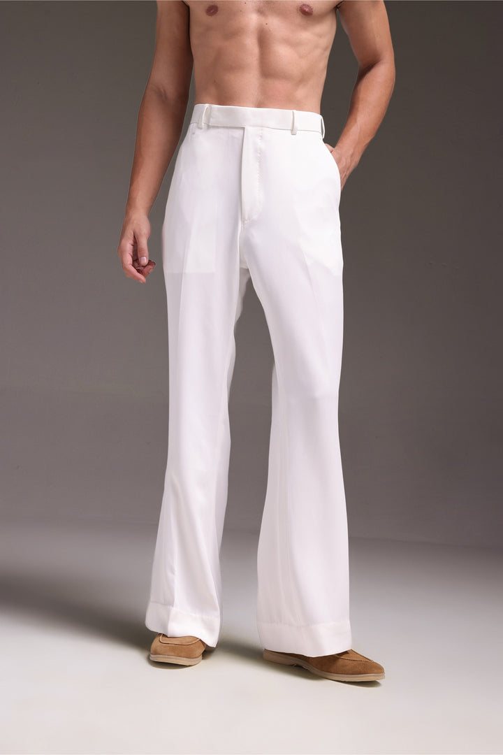 Flared Fit Trouser - Ivory