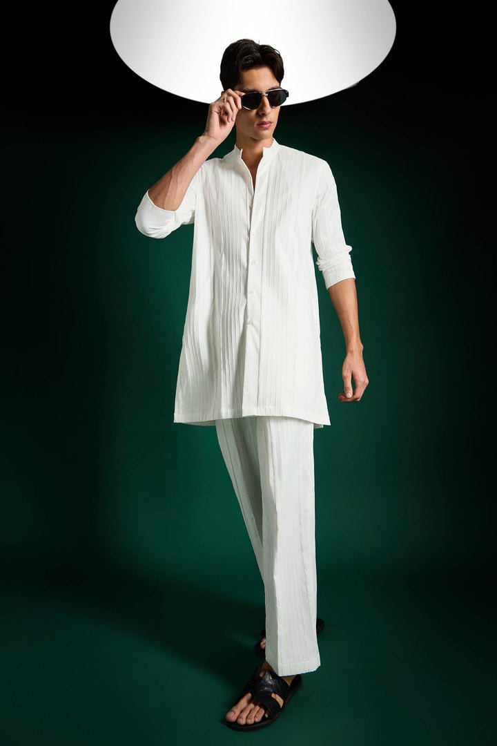 Cilia Designer Kurta Set - White