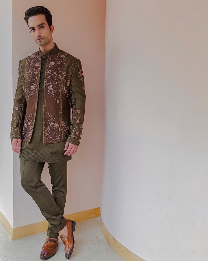 The Dolce Brown Short Jacket Set