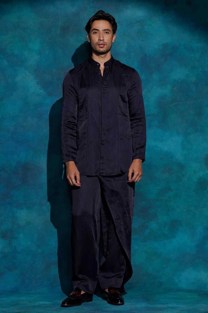 MIDNIGHT BLUE SHIRT SET