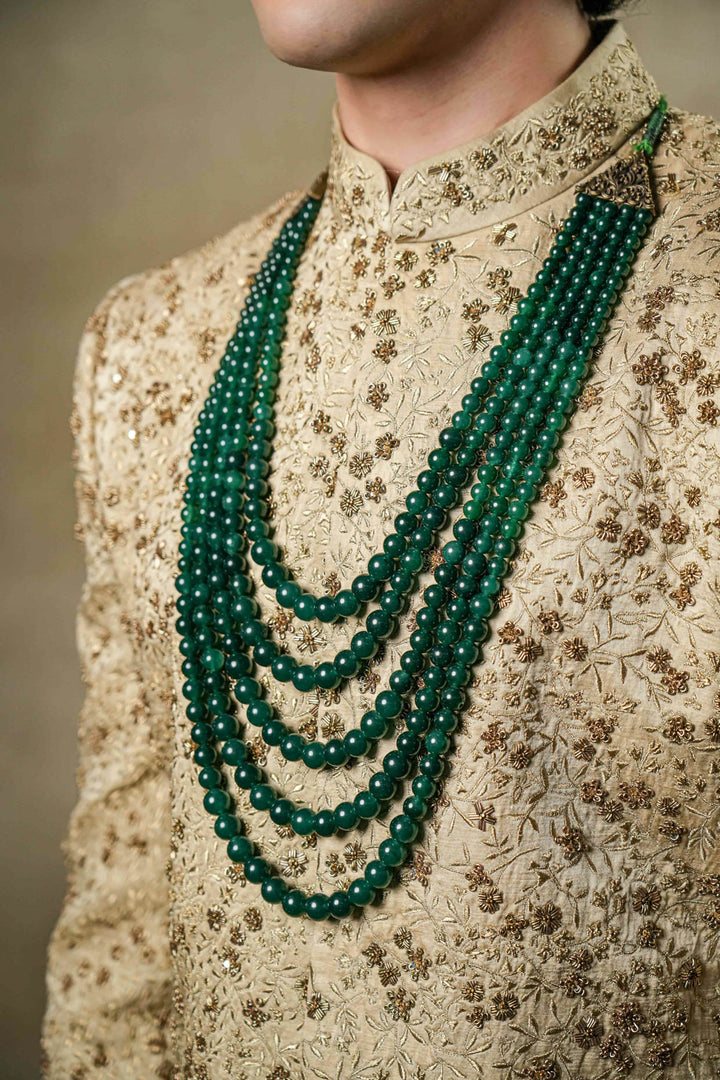 Layered Emereld Mala