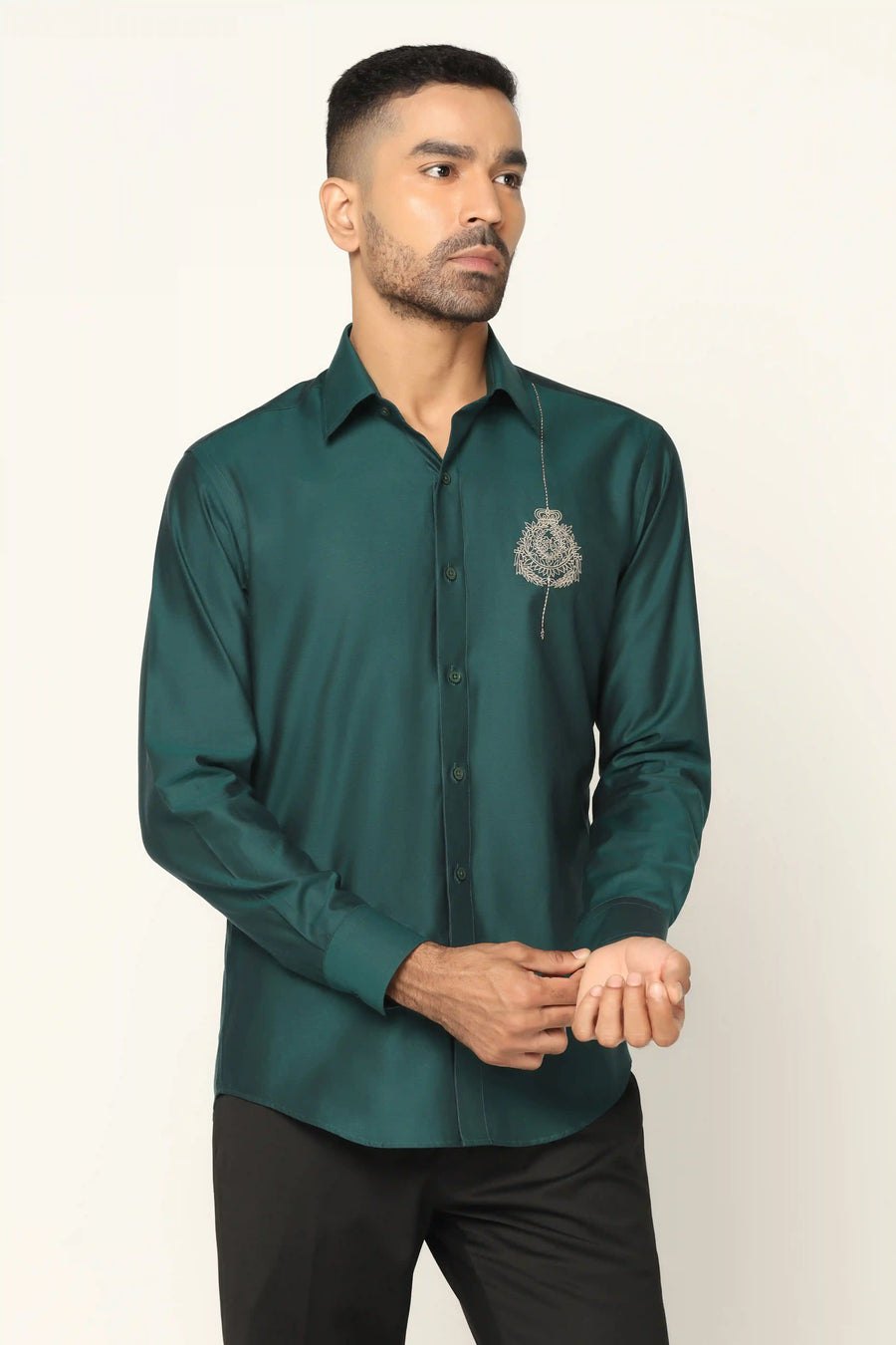 Green Designer Shirt